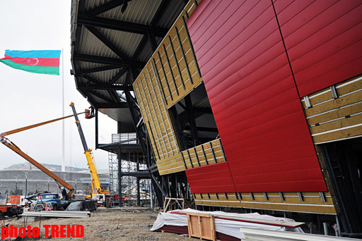 Bakıda "Eurovision 2012"-nin keçiriləcəyi arena may ayına qədər tam hazır olacaq (FOTO)