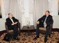 Azərbaycan Prezidenti İlham Əliyev Almaniyanın sabiq xarici işlər naziri ilə görüşüb