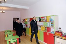 İlham Əliyev Bakıdakı körpələr evi-uşaq bağçalarının əsaslı təmir və yenidənqurmadan sonrakı vəziyyəti ilə tanış olub (FOTO)