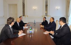 İlham Əliyev NATO-nun baş katibinin Qafqaz və Mərkəzi Asiya üzrə xüsusi nümayəndəsini qəbul edib