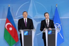 Prezidenti İlham Əliyev NATO-nun baş katibi Anders Foq Rasmussen ilə görüşüb (FOTO)