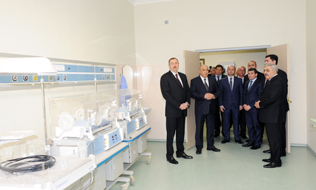 İlham Əliyev Qusar Rayon Mərkəzi Xəstəxanasının açılışında iştirak edib (FOTO)
