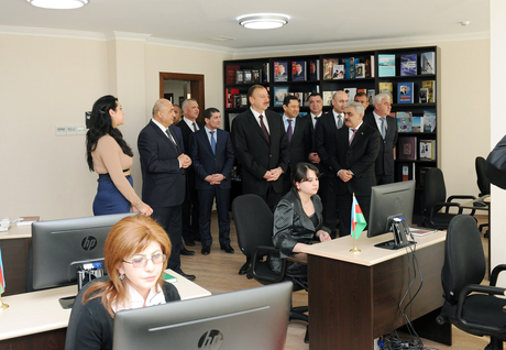 İlham Əliyev Qusarda Heydər Əliyev Mərkəzinin açılışında iştirak edib (FOTO)