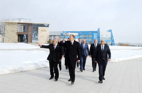 Prezident İlham Əliyevin Qusar rayonuna səfəri başlayıb (FOTO)