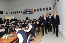İlham Əliyev Qusarda Şahmat Mərkəzinin açılışında iştirak edib (FOTO)