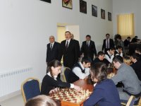 İlham Əliyev Qusarda Şahmat Mərkəzinin açılışında iştirak edib (FOTO)