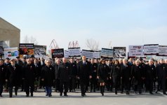 Azərbaycan Prezidenti və xanımı Xocalı faciəsi qurbanlarının abidəsini ziyarət edib (ƏLAVƏ OLUNUB) (FOTO)