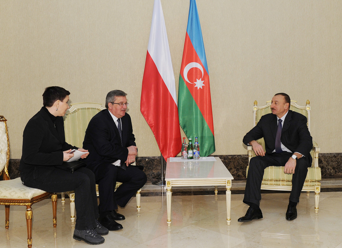 İlham Əliyev Polşa Prezidenti ilə görüşüb