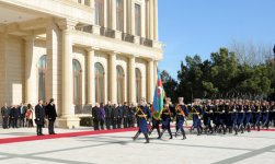 Bakıda Gürcüstan Prezidenti Mixail Saakaşvilinin rəsmi qarşılanma mərasimi olub (FOTO)