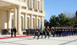 Bakıda Gürcüstan Prezidenti Mixail Saakaşvilinin rəsmi qarşılanma mərasimi olub (FOTO)