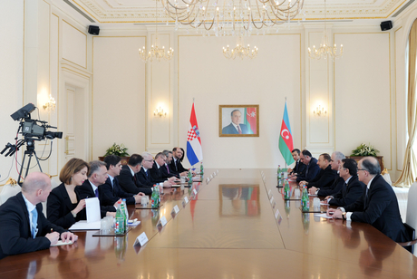 Prezident İlham Əliyev: Azərbaycan və Xorvatiya arasında sıx əlaqələr regional əməkdaşlığa çox yaxşı təsir göstərəcək