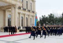 Xorvatiya Prezidentinin Bakıda rəsmi qarşılanma mərasimi olub (FOTO)
