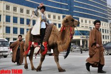 Bakıda ilaxır çərşənbə ilə bağlı məşəlin Gənclər meydanına gətirilməsinə başlanılıb (FOTO)