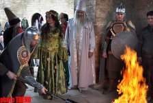 Bakıda ilaxır çərşənbə ilə bağlı məşəlin Gənclər meydanına gətirilməsinə başlanılıb (FOTO)