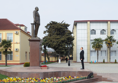 Azərbaycan Prezidenti İlham Əliyevin Astara rayonuna səfəri başlayıb (FOTO)
