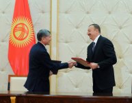 Azərbaycan və Qırğızıstan arasında bir sıra sənədlər imzalanıb (FOTO)