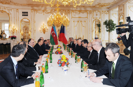 Azərbaycan və Çexiya prezidentləri görüşüblər (FOTO)