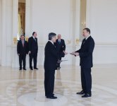 İlham Əliyev Braziliyanın ölkəmizdə yeni təyin olunmuş səfirin etimadnaməsini qəbul edib