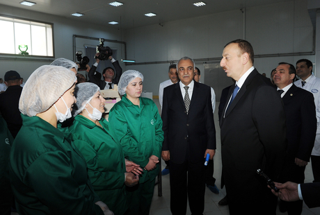 Qazaxda konserv zavodunun açılışı olub (FOTO)