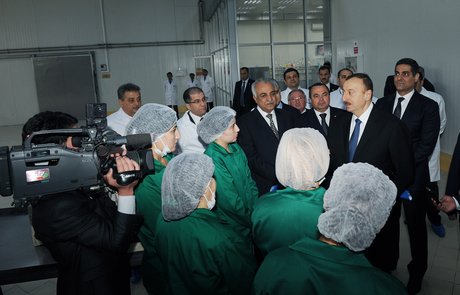 Qazaxda konserv zavodunun açılışı olub (FOTO)