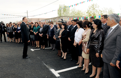 İlham Əliyev Qazaxbəyli-Aşağı Salahlı yolunun açılışında iştirak edib (FOTO) (ƏLAVƏ OLUNUB)