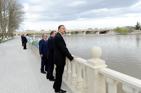 Prezident İlham Əliyevin şimal-qərb bölgəsinə səfəri başlayıb (FOTO)