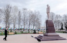 Prezident İlham Əliyevin şimal-qərb bölgəsinə səfəri başlayıb (FOTO)