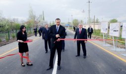 İlham Əliyev Qazaxbəyli-Aşağı Salahlı yolunun açılışında iştirak edib (FOTO) (ƏLAVƏ OLUNUB)
