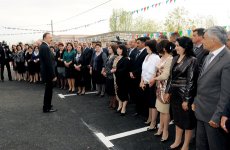 İlham Əliyev Qazaxbəyli-Aşağı Salahlı yolunun açılışında iştirak edib (FOTO) (ƏLAVƏ OLUNUB)