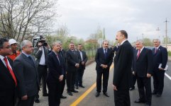 İlham Əliyev Qazaxbəyli-Aşağı Salahlı yolunun açılışında iştirak edib (FOTO) (ƏLAVƏ OLUNUB)