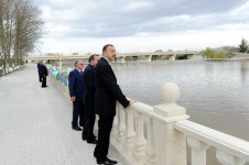 Prezident İlham Əliyevin şimal-qərb bölgəsinə səfəri başlayıb (FOTO)