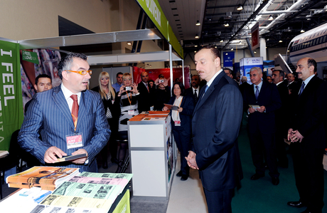 Prezident İlham Əliyev Bakıda keçirilən beynəlxalq turizm və səyahətlər sərgisi ilə tanış olub (FOTO)