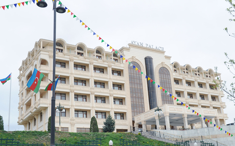 Prezident İlham Əliyev Tovuzda "Ayan Palace" hotelinin açılışında iştirak edib (FOTO)