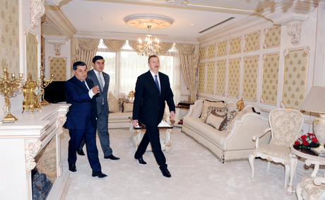 Prezident İlham Əliyev Tovuzda "Ayan Palace" hotelinin açılışında iştirak edib (FOTO)