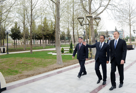 İlham Əliyev Ağstafada Heydər Əliyev adına mədəniyyət və istirahət parkında görülmüş işlərlə tanış olub (FOTO)