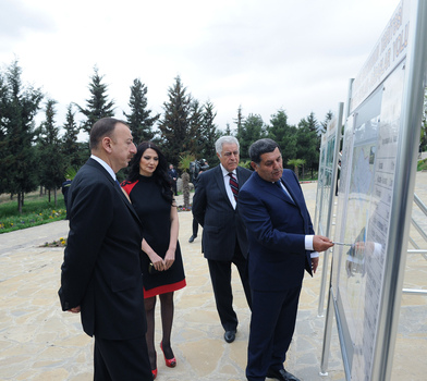 İlham Əliyev Tovuz rayonuna gəlib (FOTO)