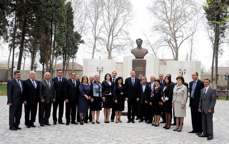 İlham Əliyev Ağstafada Səməd Vurğun adına mədəniyyət və istirahət parkının açılışında iştirak edib (FOTO)