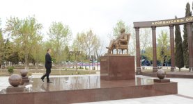 Prezident İlham Əliyev Ağstafa rayonuna səfərə gəlib (EOTO)