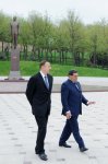 İlham Əliyev Tovuz rayonuna gəlib (FOTO)