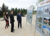 İlham Əliyev Tovuz rayonuna gəlib (FOTO)
