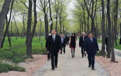 İlham Əliyev Tovuz rayonuna gəlib (FOTO)