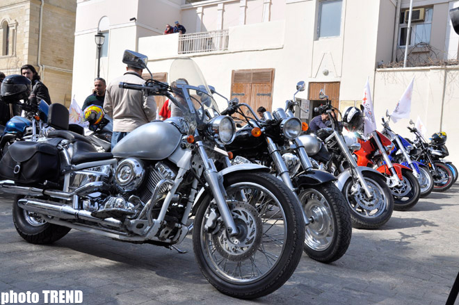 Eurovision 2012 ilə bağlı Bakıda moto-yürüş keçirilib (FOTO)