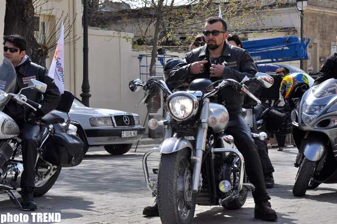Eurovision 2012 ilə bağlı Bakıda moto-yürüş keçirilib (FOTO)