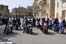 Eurovision 2012 ilə bağlı Bakıda moto-yürüş keçirilib (FOTO)