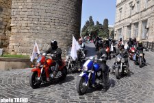 Eurovision 2012 ilə bağlı Bakıda moto-yürüş keçirilib (FOTO)