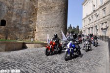 Eurovision 2012 ilə bağlı Bakıda moto-yürüş keçirilib (FOTO)
