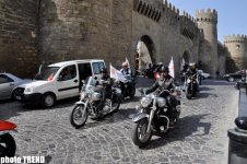 Eurovision 2012 ilə bağlı Bakıda moto-yürüş keçirilib (FOTO)