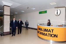 Prezident İlham Əliyev Heydər Əliyev Beynəlxalq Aeroportunda yeni uçuş-enmə zolağının istifadəyə verilməsi mərasimində iştirak edib (FOTO)