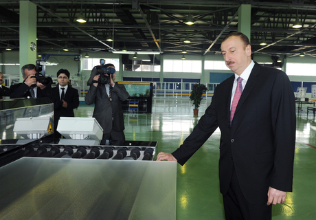 Prezident İlham Əliyev Sumqayıtda bir sıra zavodların açılışında iştirak edib (ƏLAVƏ OLUNUB) (FOTO)