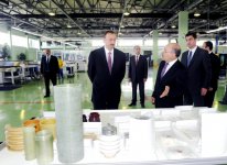 Prezident İlham Əliyev Sumqayıtda bir sıra zavodların açılışında iştirak edib (ƏLAVƏ OLUNUB) (FOTO)